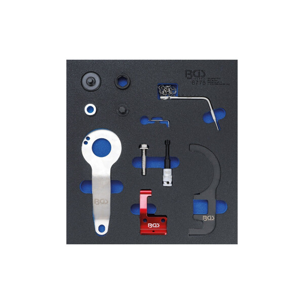 BGS 6775 Werkstattwageneinlage 2/3: Motor-Einstell-Werkzeug-Satz | für BMW und MINI, 1.5 & 2.0L Diesel