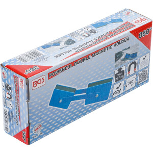 BGS 6784 Kraft-Doppelmagnethalter | Winkel einstellbar | 22,7 kg