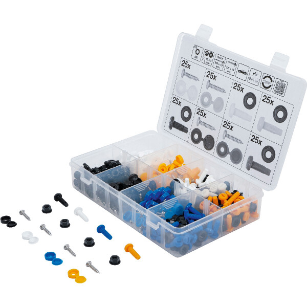 BGS Diy 6793 Schrauben-, Muttern- und Abdeckkappen-Sortiment | 400-tlg.