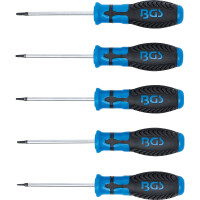 BGS 6826 Schraubendreher-Satz | T-Profil (für Torx) mit Bohrung | T6 - T10 | 5-tlg.