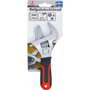BGS Diy 6839 Rollgabelschlüssel mit Kunststoff-Softgriff | SW max. 38 mm