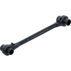 BGS Diy 6843 Gerüstbauer-Knarre | 4-in-1 | SW 14 -...