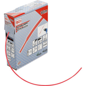BGS 6846-1 Schrumpfschlauch-Box | rot | Ø 2,5 mm |...