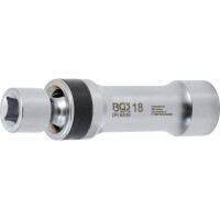 BGS 6849 Zündkerzen-Gelenkeinsatz Zwölfkant mit Haltefeder | Antrieb Innenvierkant 10 mm (3/8") | SW 18 mm