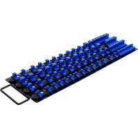 BGS 6871 Aufsteckschienen-Set für Steckschlüssel-Einsätze | mit 80 Clips | für Einsätze 6,3 mm (1/4"), 10 mm (3/8"), 12,5 mm (1/2")