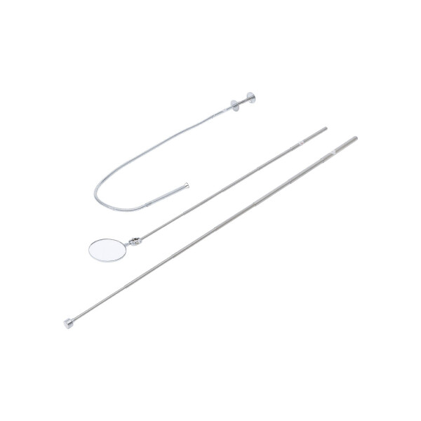 BGS Diy 6874 Magnetheber- / Krallengreifer- und Inspektionsspiegel-Satz | 3-tlg.