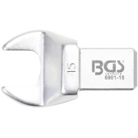 BGS 6901-15 Einsteck-Maulschlüssel | 15 mm | Aufnahme 14 x 18 mm