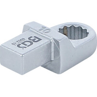 BGS 6902-10 Einsteck-Ringschlüssel | 10 mm | Aufnahme 9 x 12 mm