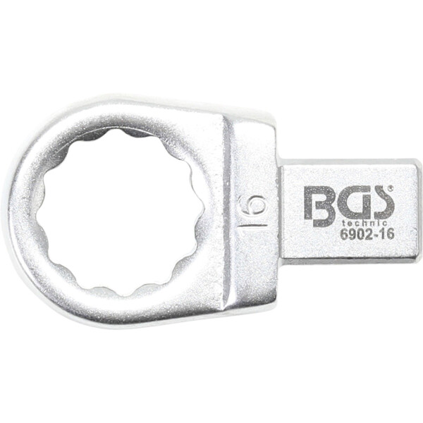 BGS 6902-16 Einsteck-Ringschlüssel | 16 mm | Aufnahme 9 x 12 mm