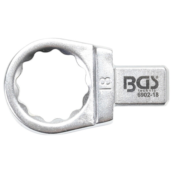 BGS 6902-18 Einsteck-Ringschlüssel | 18 mm | Aufnahme 9 x 12 mm