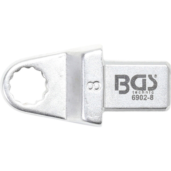 BGS 6902-8 Einsteck-Ringschlüssel | 8 mm | Aufnahme 9 x 12 mm