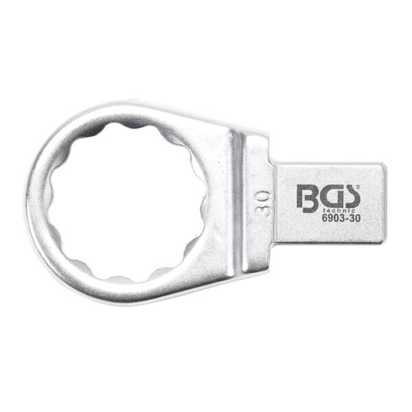 BGS 6903-30 Einsteck-Ringschlüssel | 30 mm | Aufnahme 14 x 18 mm