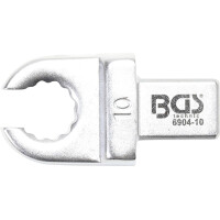 BGS 6904-10 Einsteck-Ringschlüssel | offen | 10 mm | Aufnahme 9 x 12 mm