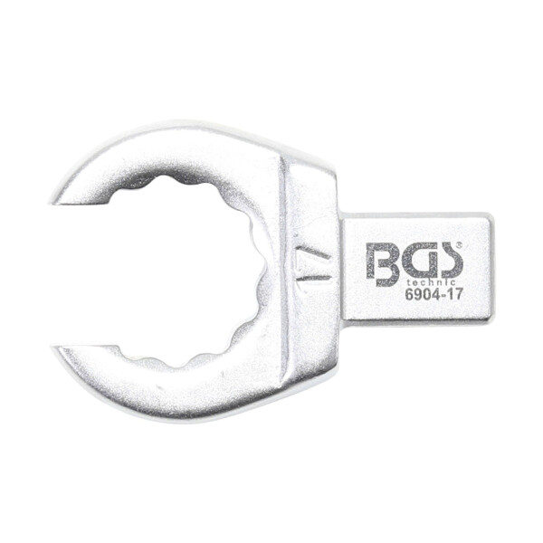 BGS 6904-17 Einsteck-Ringschlüssel | offen | 17 mm | Aufnahme 9 x 12 mm