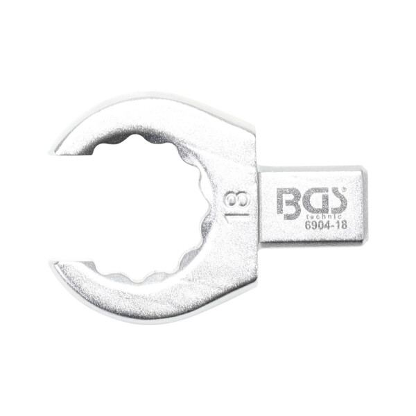BGS 6904-18 Einsteck-Ringschlüssel | offen | 18 mm | Aufnahme 9 x 12 mm