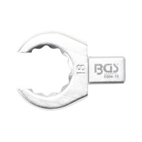 BGS 6904-18 Einsteck-Ringschlüssel | offen | 18 mm | Aufnahme 9 x 12 mm