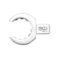 BGS 6904-21 Einsteck-Ringschlüssel | offen | 21 mm | Aufnahme 9 x 12 mm