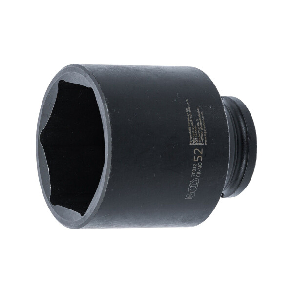 BGS 70012 Kraft-Steckschlüssel-Einsatz Sechskant | Antrieb Innenvierkant 12,5 mm (1/2") | SW 52 mm