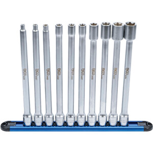 BGS 70026 Steckschlüssel-Einsatz-Satz E-Profil | XXL | Antrieb Innenvierkant 10 mm (3/8") | SW E6 - E20 | 10-tlg.