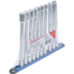 BGS 70026 Steckschlüssel-Einsatz-Satz E-Profil | XXL | Antrieb Innenvierkant 10 mm (3/8") | SW E6 - E20 | 10-tlg.