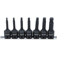 BGS 7004 Schraubenausdreher-Satz | Antrieb Innenvierkant 12,5 mm (1/2") | für defekten Innensechskant 4 - 12 mm | 7-tlg.