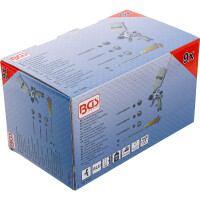 BGS 70048 Druckluft-Farbsprühpistole | mit 3 Sprühdüsen | 1,4 - 1,7 - 2,0 mm