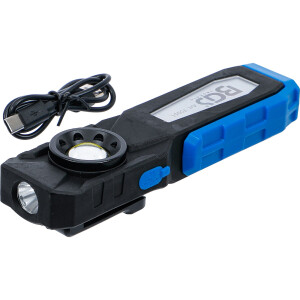 BGS 70051 COB-LED-Werkstattleuchte mit Magnet und Haken | klappbar