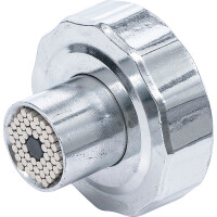 BGS Diy 70055 Multi-Einsatz | mit Handratschen-Drehgriff, umschaltbar | SW 7 - 19 mm