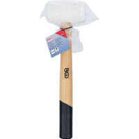 BGS 70138 Gummihammer | Hickory-Stiel | weißer Kopf | Ø 48 mm | 250 g