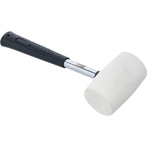 BGS 70139 Gummihammer | Metall-Stiel | weißer Kopf...