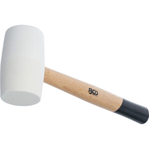 BGS 70140 Gummihammer | Hickory-Stiel | weißer Kopf...