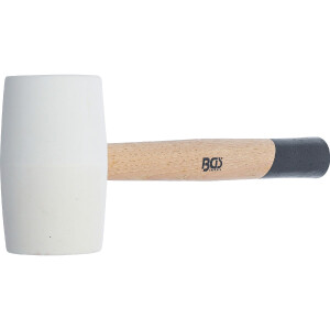 BGS 70140 Gummihammer | Hickory-Stiel | weißer Kopf | Ø 64 mm | 750 g