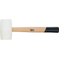 BGS 70140 Gummihammer | Hickory-Stiel | weißer Kopf | Ø 64 mm | 750 g