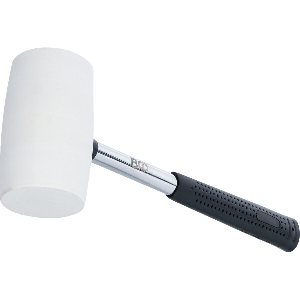 BGS 70141 Gummihammer | Metall-Stiel | weißer Kopf | Ø 64 mm | 750 g