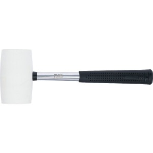 BGS 70141 Gummihammer | Metall-Stiel | weißer Kopf | Ø 64 mm | 750 g