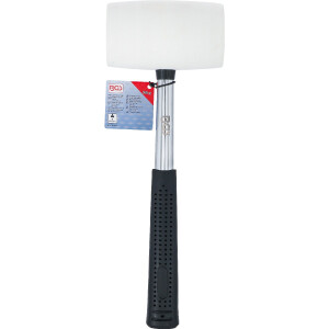 BGS 70141 Gummihammer | Metall-Stiel | weißer Kopf | Ø 64 mm | 750 g