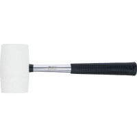 BGS 70141 Gummihammer | Metall-Stiel | weißer Kopf | Ø 64 mm | 750 g