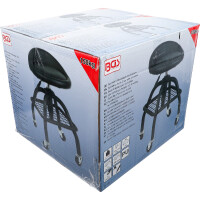 BGS 70145 Werkstattstuhl | mit 4 Rollen | höhenverstellbar | 540 - 680 mm