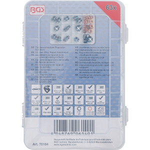BGS 70184 Ölablassschrauben-Reparatur-Sortiment | 63-tlg.