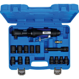BGS 70192 Druckluft-Ratschenschrauber-Satz | 12,5 mm (1/2") | 102 Nm | 14-tlg.