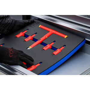BGS 70217 Werkstattwageneinlage 2/3: VDE-Bit-Einsatz-Satz...