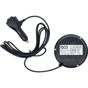 BGS 70342 Rundumkennleuchte | gelb | mit Magnet | 12 V / 24 V | Ø 130 mm