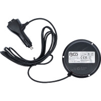 BGS 70342 Rundumkennleuchte | gelb | mit Magnet | 12 V / 24 V | Ø 130 mm