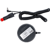 BGS 70343 Akku-Rundumkennleuchte | gelb | mit Magnet | 12 V / 24 V | Ø 130 mm