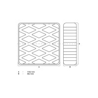 BGS 7037 Gummiauflage | für Hebebühnen | 116,5 x 116,5 x 36,5 mm
