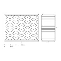 BGS 7038 Gummiauflage | für Hebebühnen | 160 x 120 x 60 mm