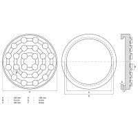 BGS 7043 Gummiteller | für Hebebühnen | Ø 123 mm