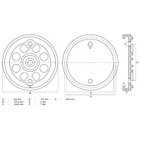 BGS 7053 Gummiteller | für Hebebühnen | Ø 120 mm