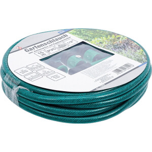 BGS Diy 70906 Wasserschlauch | PVC | mit Wasserspritze und Schnellkupplungen | 15 m | 6-tlg.