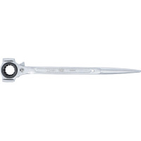 BGS 70910 Gerüstbauer-Knarre | 3-in-1 | SW 19 x 22 mm